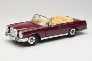 Mercedes 280SE W108 Bordeaux Rot Maisto 1:18 31811 Metall