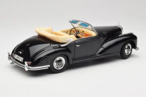 Mercedes 300 S W188 Cabriolet Schwarz Tchibo 1:18 36782 Metall — Bild 3 von 8