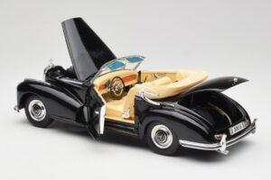 Mercedes 300 S W188 Cabriolet Schwarz Tchibo 1:18 36782 Metall — Bild 5 von 8