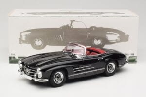 Mercedes 300 SL W198 Roadster Schwarz Minichamps 1:18 180039036 Metall — Bild 8 von 8