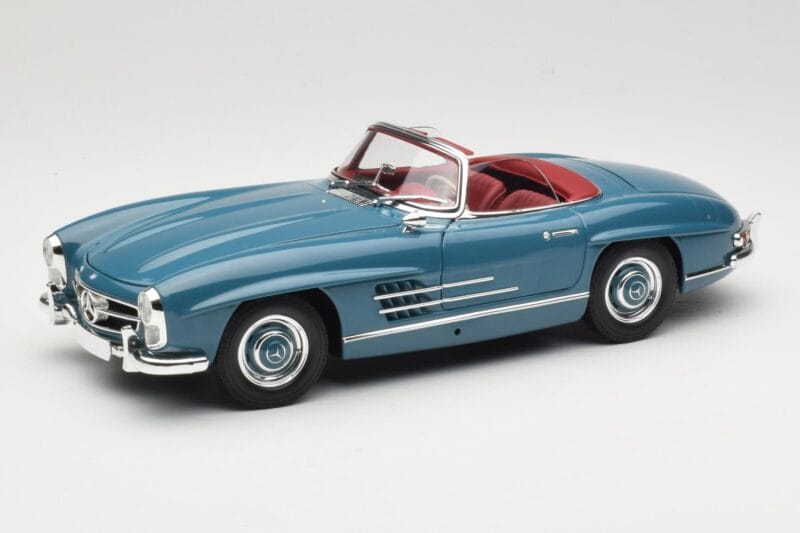 Mercedes 300 SL W198 Roadster Blau Minichamps 1:18 180039035 Metall