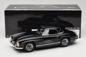 Mercedes 300 SL W198 Roadster With Hardtop Schwarz Minichamps 1:18 180039040 Metall — Bild 8 von 8