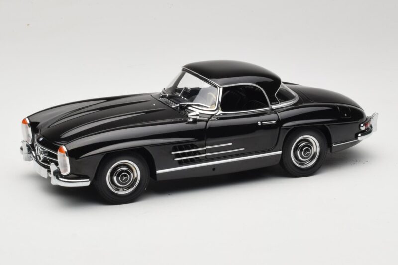 Mercedes 300 SL W198 Roadster With Hardtop Schwarz Minichamps 1:18 180039040 Metall