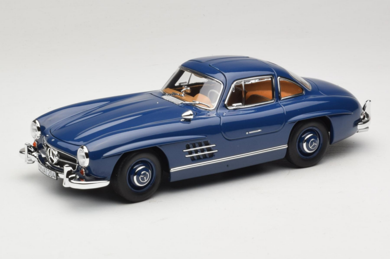 Mercedes 300 SL W198 Blau Norev 1:18 183852 Metall