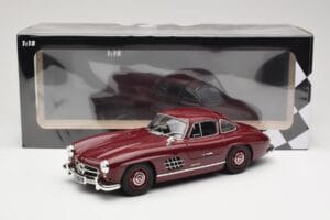 Mercedes 300 SL W198 Gullwing Dunkelrot Minichamps 1:18 110037218 Metall — Bild 8 von 8