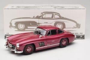 Mercedes 300 SL W198 Feuerrot Minichamps 1:18 180039008 Metall — Bild 8 von 8