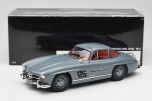 Mercedes 300 SL W198 Graphite Grau Minichamps 1:18 180039005 Metall — Bild 8 von 8