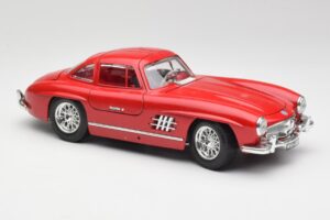 Mercedes 300 SL W198 Red Metallic Bburago 1:18 3013-M1 Metall — Bild 6 von 8