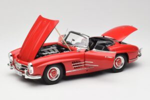 Mercedes 300 SL W198 Roadster Rot Mit Hardtop Minichamps 1:18 180039041 Metall — Bild 2 von 8