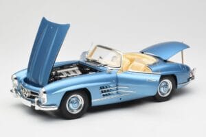 Mercedes 300 SL W198 Roadster Hardtop Light Blue Metallic Minichamps 1:18 180039042 Metall — Bild 2 von 9