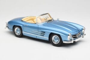 Mercedes 300 SL W198 Roadster Hardtop Light Blue Metallic Minichamps 1:18 180039042 Metall — Bild 7 von 9