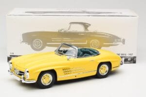 Mercedes 300 SL W198 Roadster Hardtop Signal Yellow Minichamps 1:18 180039044 Metall — Bild 9 von 9