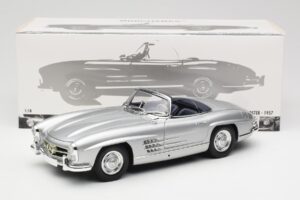 Mercedes 300 SL W198 Roadster Silver Metallic Minichamps 1:18 180039030 Metall — Bild 8 von 8