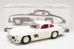 Mercedes 300 SL W198 Weiß Minichamps 1:18 180039006 Metall — Bild 8 von 8