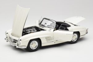 Mercedes 300 SL W198 Roadster Weiß Mit Softtop Minichamps 1:18 180039034 Metall — Bild 2 von 9