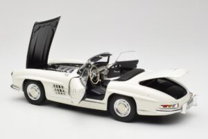 Mercedes 300 SL W198 Roadster Weiß Mit Softtop Minichamps 1:18 180039034 Metall — Bild 6 von 9