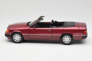 Mercedes 300CE-24 A124 Cabriolet Almandine Rot Metallic Norev 1:18 B66040616 Metall — Bild 4 von 8