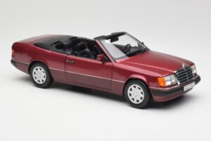 Mercedes 300CE-24 A124 Cabriolet Almandine Rot Metallic Norev 1:18 B66040616 Metall — Bild 6 von 8