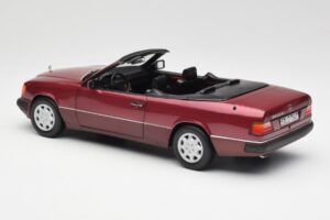 Mercedes 300CE-24 A124 Cabriolet Almandine Rot Metallic Norev 1:18 B66040616 Metall — Bild 7 von 8
