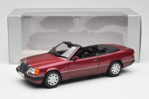 Mercedes 300CE-24 A124 Cabriolet Almandine Rot Metallic Norev 1:18 B66040616 Metall — Bild 8 von 8
