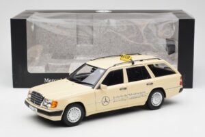 Mercedes 300D S124 T-Modell Hellelfenbein Taxi Händler Edition Norev 1:18 B66040702 Metall