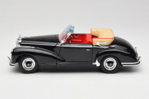 Mercedes 300S W188 Roadster Schwarz Welly 1:18 801-3271398 Metall — Bild 4 von 8