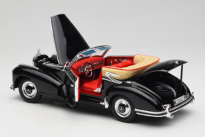 Mercedes 300S W188 Roadster Schwarz Welly 1:18 801-3271398 Metall — Bild 5 von 8
