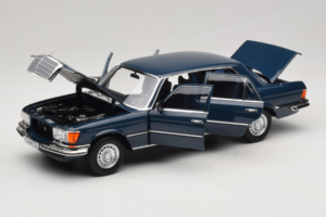 Mercedes 350 SEL W116 Hansa Blue Norev 1:18 183976 Metall — Bild 2 von 8