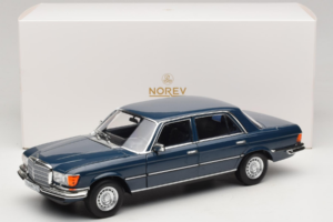 Mercedes 350 SEL W116 Hansa Blue Norev 1:18 183976 Metall — Bild 8 von 8