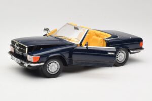 Mercedes 350 SL R107 Dunkelblau Sun Star 1:18 MB003 Metall — Bild 2 von 8