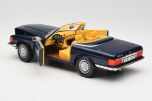 Mercedes 350 SL R107 Dunkelblau Sun Star 1:18 MB003 Metall — Bild 5 von 8