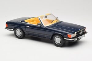 Mercedes 350 SL R107 Dunkelblau Sun Star 1:18 MB003 Metall — Bild 6 von 8