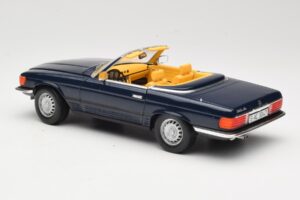 Mercedes 350 SL R107 Dunkelblau Sun Star 1:18 MB003 Metall — Bild 7 von 8
