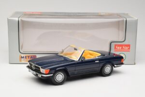 Mercedes 350 SL R107 Dunkelblau Sun Star 1:18 MB003 Metall — Bild 8 von 8