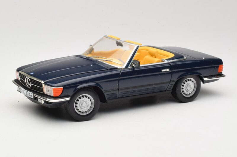 Mercedes 350 SL R107 Dunkelblau Sun Star 1:18 MB003 Metall