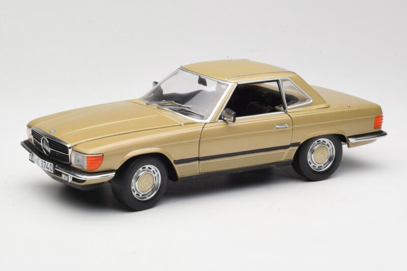Mercedes 350 SL R107 Gold Sun Star 1:18 MB004 Metall