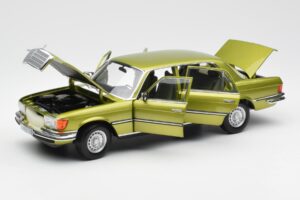 Mercedes 450 SEL W116 Citrus Grün Händler Edition Norev 1:18 B66040683 Metall — Bild 2 von 8