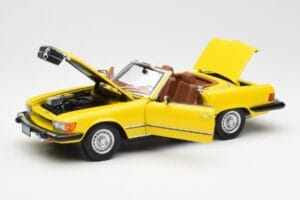 Mercedes 450SL R107 Gelb US Version Norev 1:18 183727 Metall — Bild 2 von 9