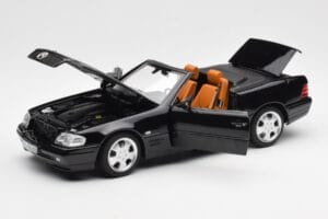 Mercedes SL 500 R129 Schwarz Norev 1:18 183750 Metall — Bild 2 von 10