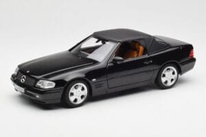 Mercedes SL 500 R129 Schwarz Norev 1:18 183750 Metall — Bild 3 von 10