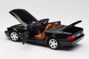 Mercedes SL 500 R129 Schwarz Norev 1:18 183750 Metall — Bild 7 von 10