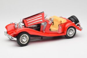 Mercedes 500K Roadster Rot Bburago 1:18 3020 Metall — Bild 2 von 8