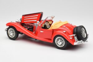 Mercedes 500K Roadster Rot Bburago 1:18 3020 Metall — Bild 5 von 8