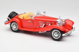 Mercedes 500K Roadster Rot Bburago 1:18 3020 Metall — Bild 6 von 8