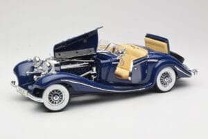 Mercedes 500K Special Roadster Blau Maisto 1:18 56059 Metall — Bild 2 von 8