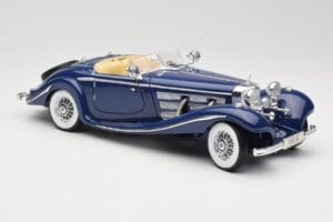 Mercedes 500K Special Roadster Blau Maisto 1:18 56059 Metall — Bild 6 von 8