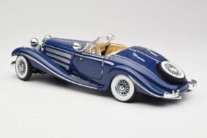 Mercedes 500K Special Roadster Blau Maisto 1:18 56059 Metall — Bild 7 von 8