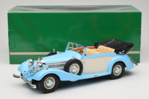 Mercedes 540K Cabriolet Blau Weiß Cult Models 1:18 CML184-2 Metall — Bild 6 von 6