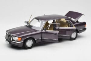 Mercedes 560 SEL W126 Lila Metallic Norev 1:18 183544 Metall — Bild 2 von 8