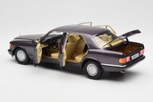 Mercedes 560 SEL W126 Lila Metallic Norev 1:18 183544 Metall — Bild 5 von 8